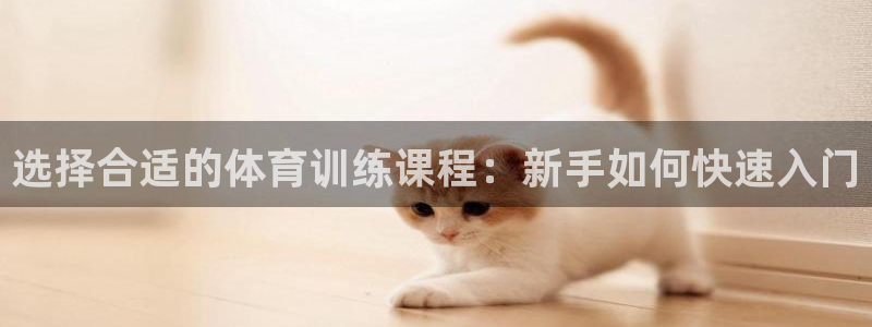 kok中欧体育：选择合适的体育训练课程：新手如何快速入门